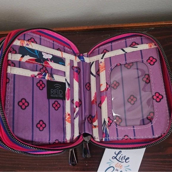 Lug Camper SE Bag & Matching Splits SE Wallet Cardinals Cream SET. NEW - Picture 9 of 10